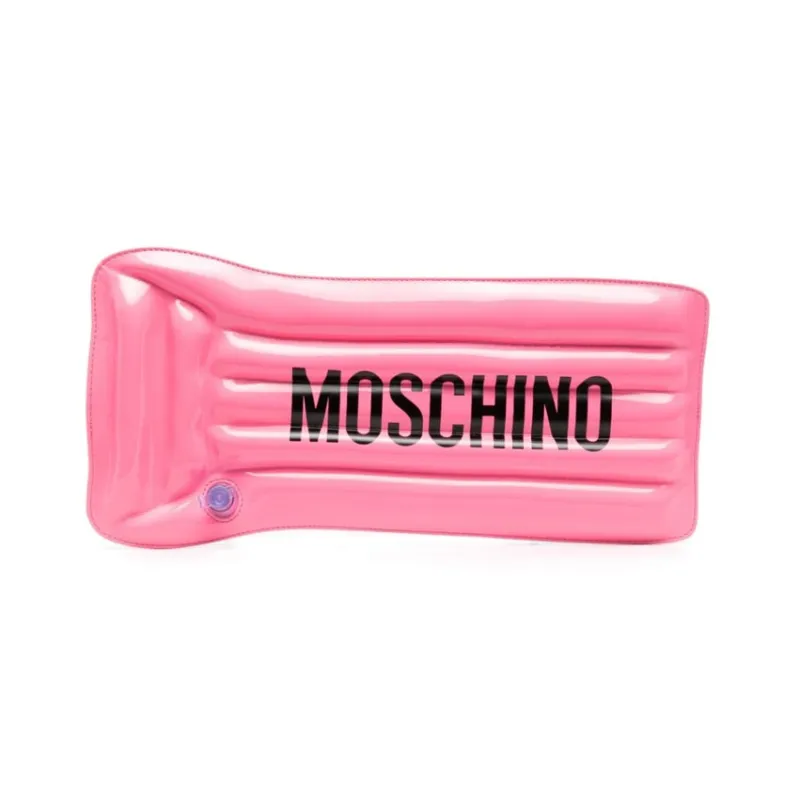 MOSCHINO Calfskin Clutch Women's Pink-0