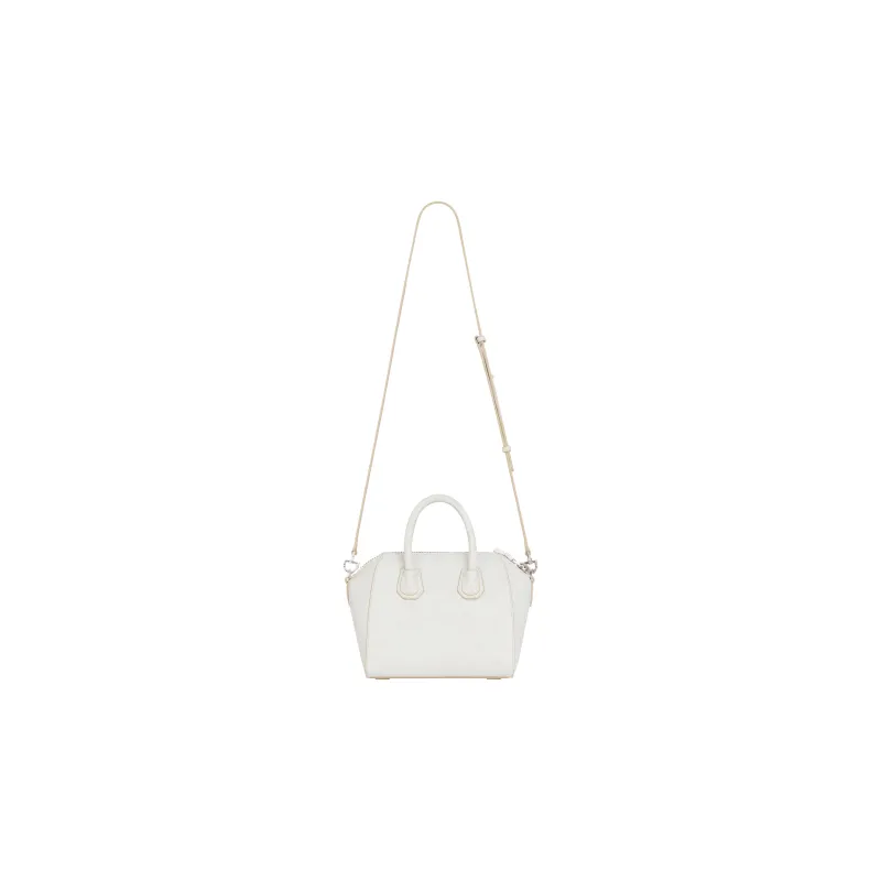 GIVENCHY Antigona Cow Leather Shoulder Bag Crossbody Bag Handbag Mini Women's Ivory White-2