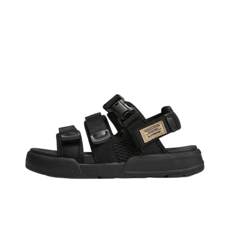 LiNing Coca Sports Sandals Unisex Black-0