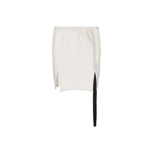 RICK OWENS Casual Short Skirts Women's Gray