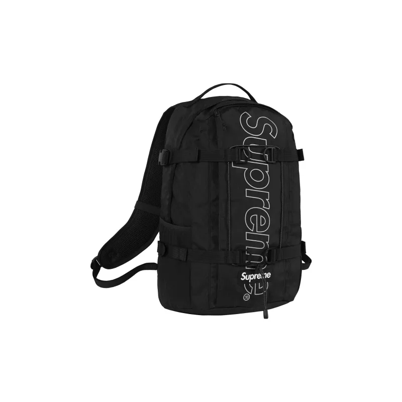 Supreme FW18 PVC Polyvinyl Chloride Backpack Unisex Black-2