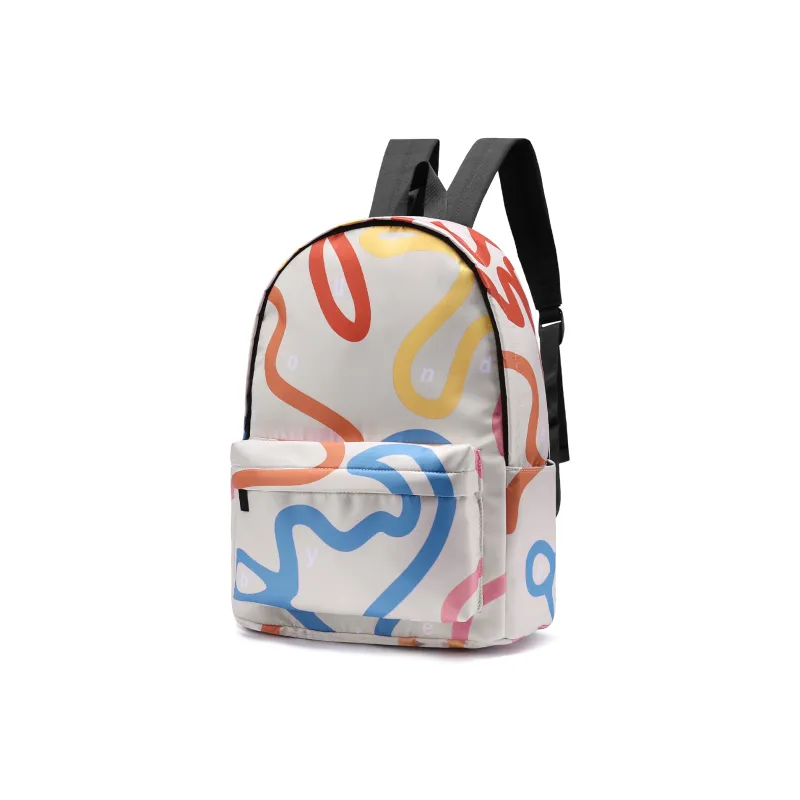 ONRF Polyester Backpack Regular Unisex Beige Yellow-1