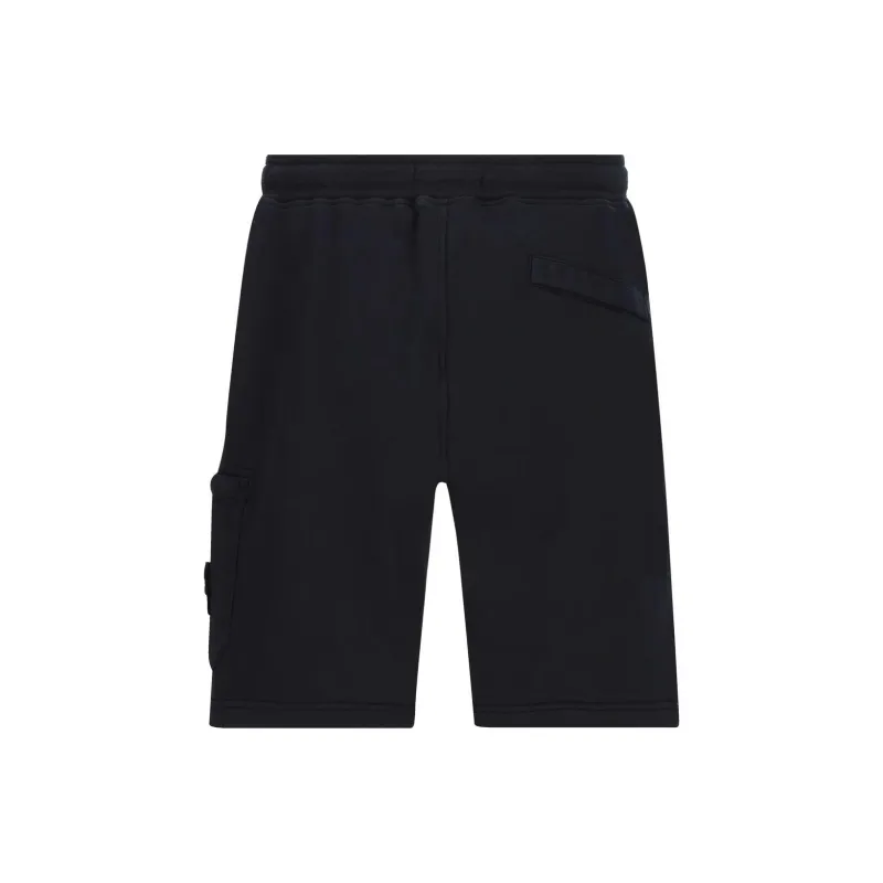 STONE ISLAND Compass appliqué Cotton Track Shorts-1
