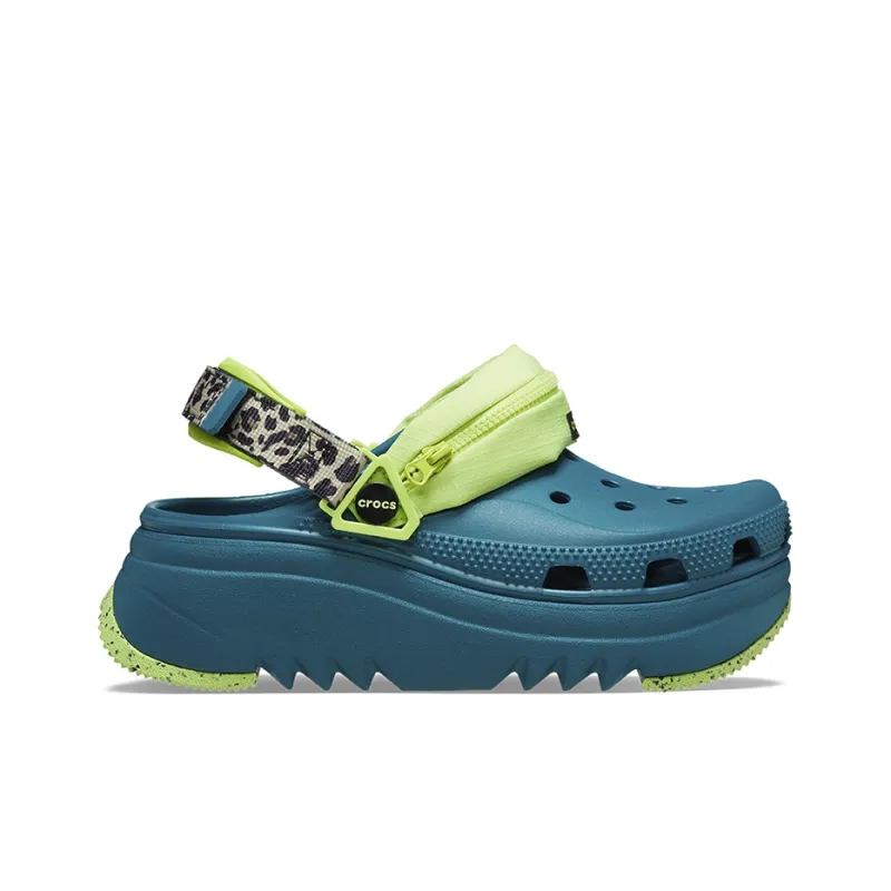 Crocs Hiker Xscape Animal Print Clog 'Teal Green'-1