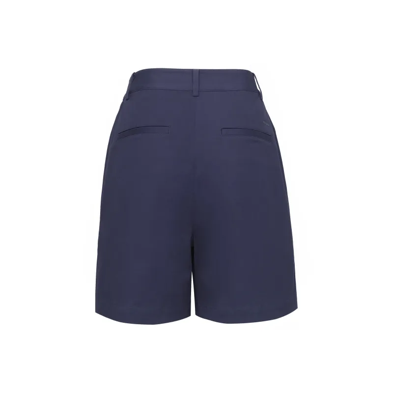 LI NING 1990 LADY L Series Casual Shorts Women's Dark Ship Blue-1