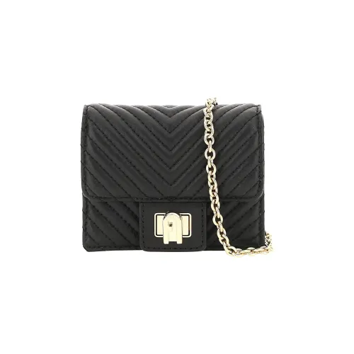 Furla Ramhide Shoulder Bag Crossbody Bag Wallet Women's Black