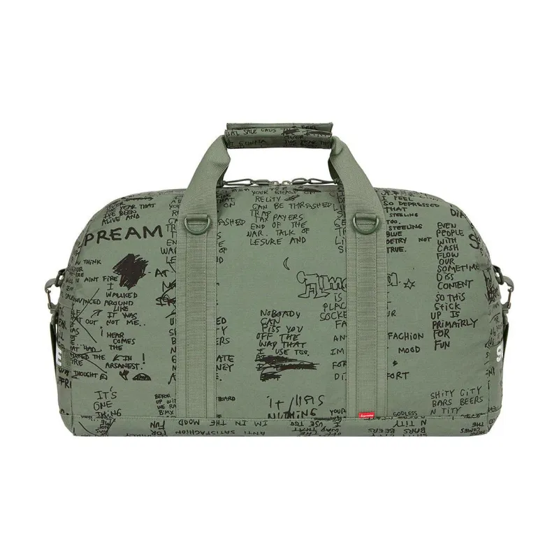 Supreme Cotton Luggage Bag, Shoulder Bag, Crossbody Bag, Handbag Regular Unisex Green-3