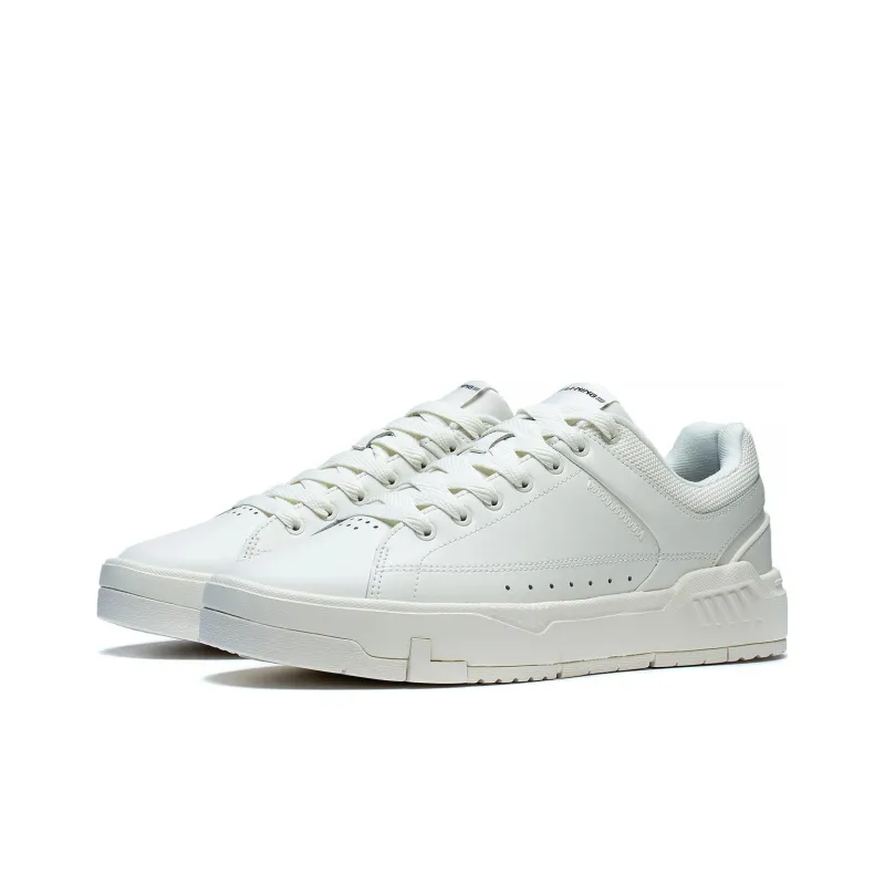 LiNing COMMON 70s Wear resistant And Lightweight Low Top Skateboard Shoes Men's White-2