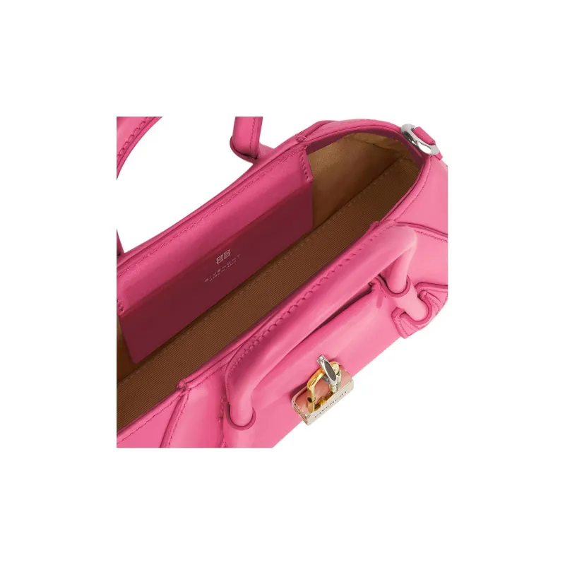 GIVENCHY Antigona Calfskin Shoulder Bag Crossbody Bag Handbag Mini Women's Neon Pink-5