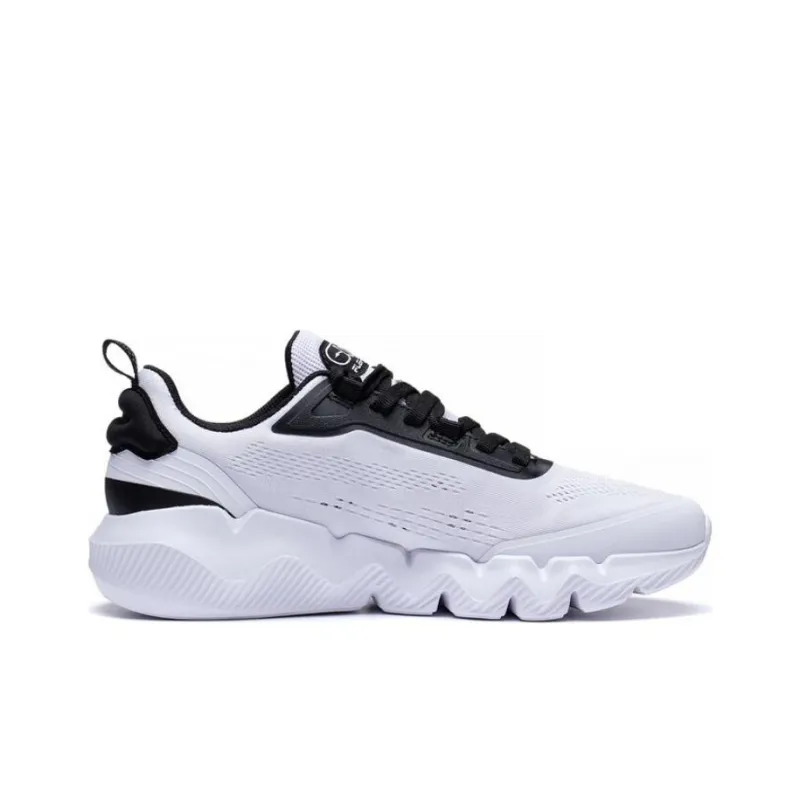 LiNing LN Fle Anti Slip Wear Resistant Low Top Sports Casual Shoes Men's White Black-1