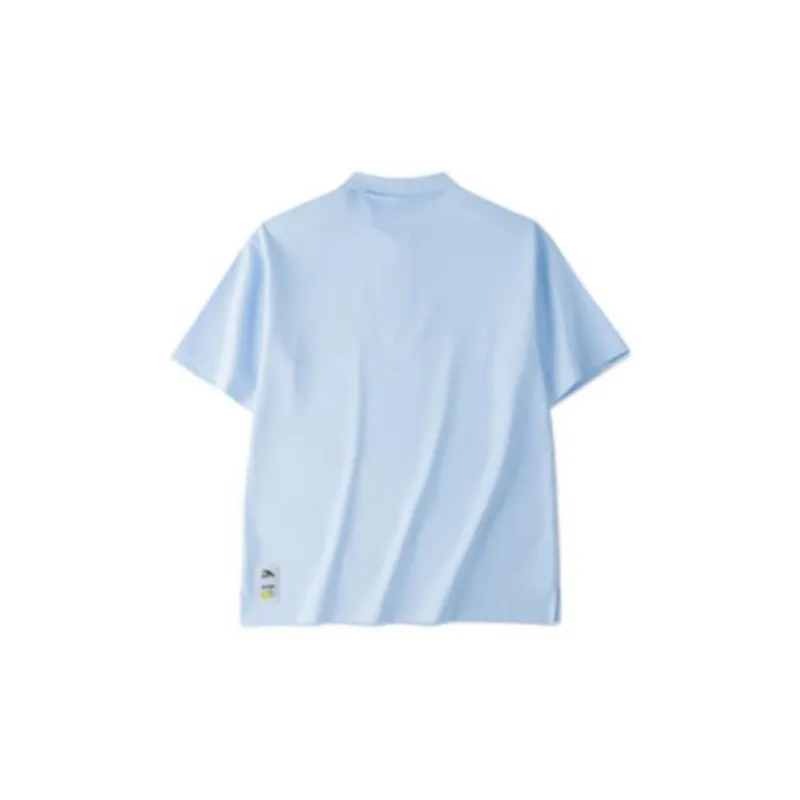 Anta x SMILEYWORLD Life Collection Polo Shirt Unisex Cloudy Blue-1