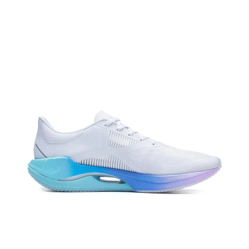 LiNing Super Light 20 Cushioning Breathable Lightweight Low-Top Running Shoes Men's Gray Blue Purple-1