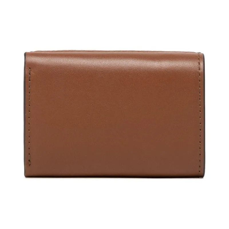 Furla Primula Grained Cow Leather Card Holder Wallet Women's Brown-1