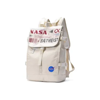 8atheist NASA Collaboration Polyester Backpack Unisex Ecru Color Blocking