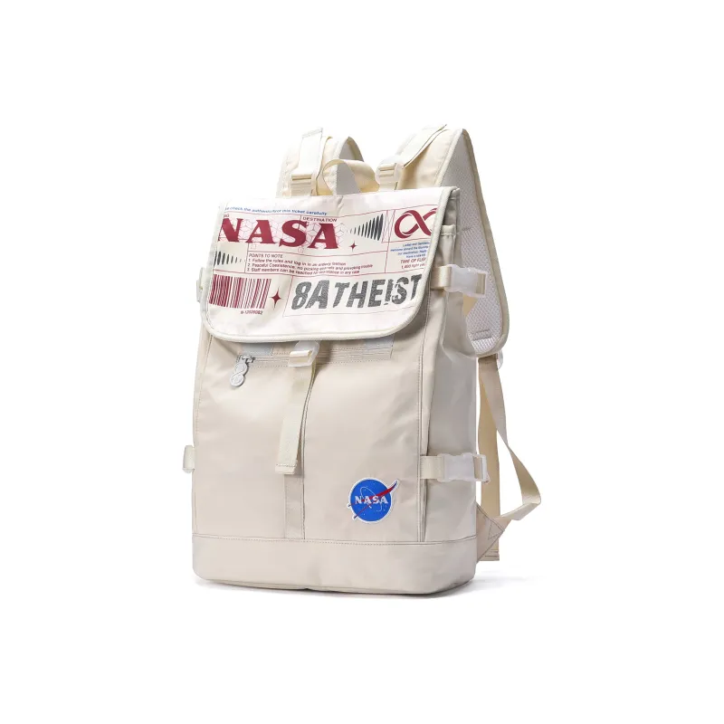8atheist NASA Collaboration Polyester Backpack Unisex Ecru Color Blocking-0