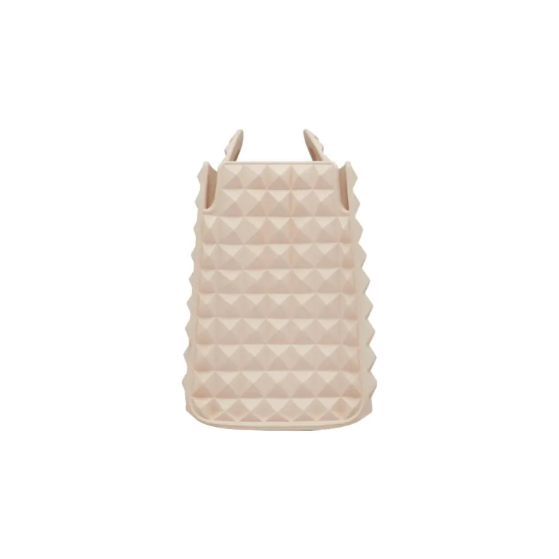 Valentino Rubber Tote Bag, Shopping Bag, Shoulder Bag, Handbag Women's Beige-3