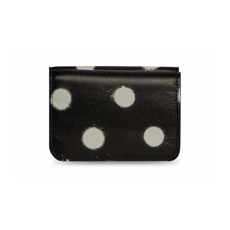 Balenciaga Cash Leather Wallet Mini Women's Black-1