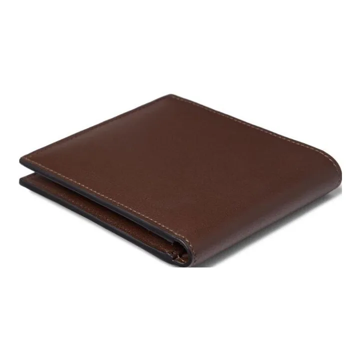 Valentino Calfskin Card Holder, Wallet Men's Chocolate-1
