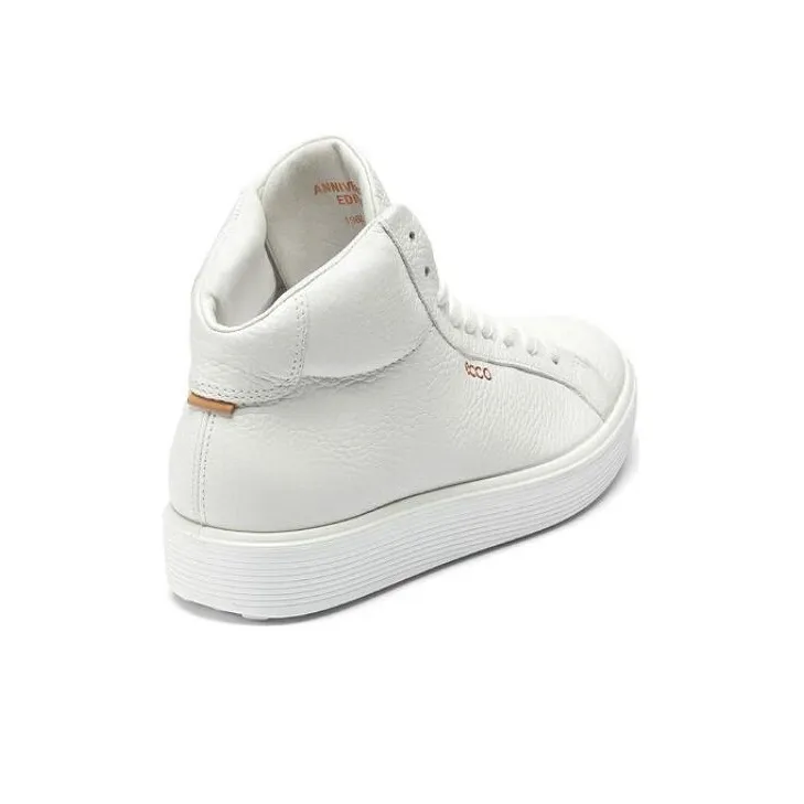 Ecco Graceful Cool 60 Anniversary High Top Skateboard Shoes Women's White-2