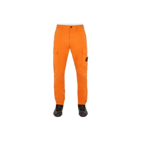 STONE ISLAND Cargo Pants Men Orange