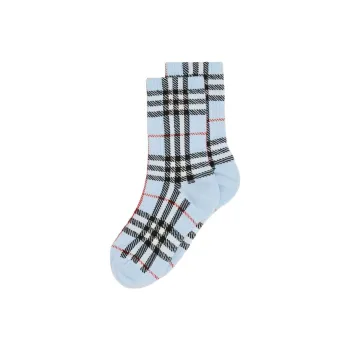 Burberry Vintage Check Intarsia Socks 'Pale Blue'