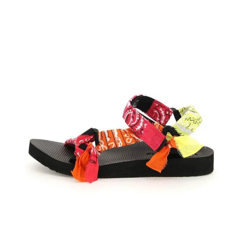 Arizona Love Stylish Sandals Women's Red Orange Yellow-7