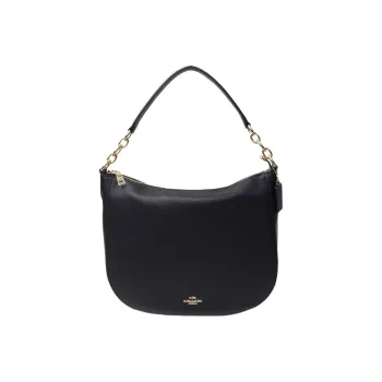 COACH Chelsea Leather Shoulder Bag Handbags Large Size Women's Black