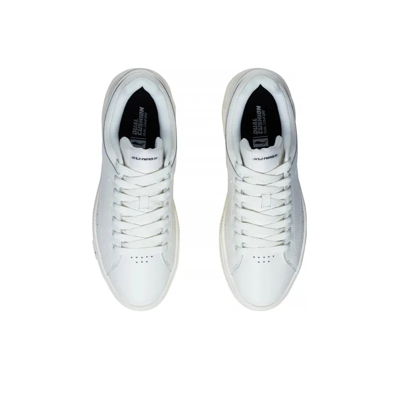 LiNing COMMON 70s Wear resistant And Lightweight Low Top Skateboard Shoes Men's White-3