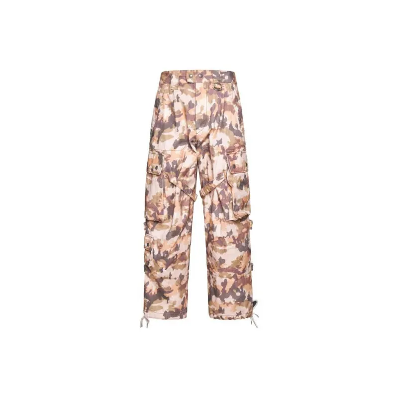ISABEL MARANT Elore Abstract print Cotton Trousers-9
