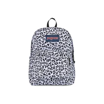 JanSport Polyester Backpack Regular Unisex Black And White Panther Print/Brown Leopard Print