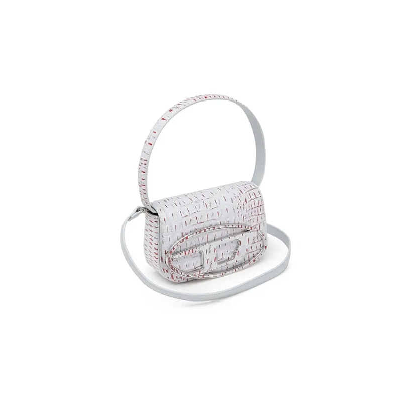 DIESEL Cow Leather 1DR Bag Crossbody Bag Shoulder Bag Women's White-1