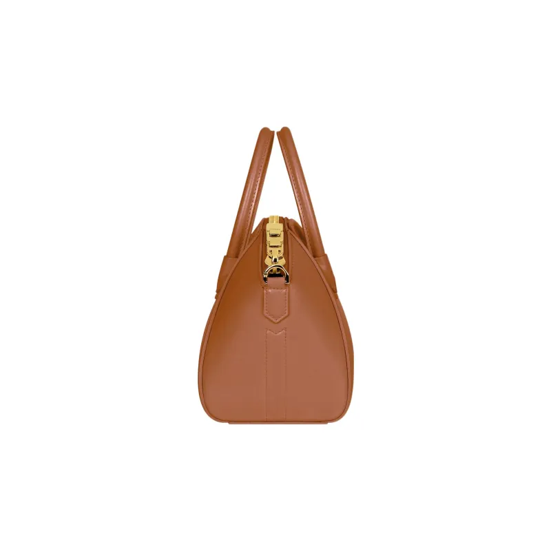 GIVENCHY Antigona Cow Leather Shoulder Bag Crossbody Bag Handbag Mini Women's Brown-3