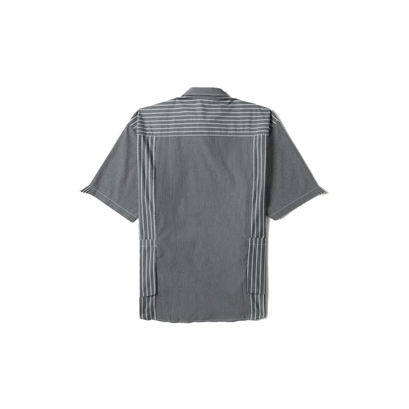 MUSIUM DIV Stripe pattern Short sleeve Shirt-1