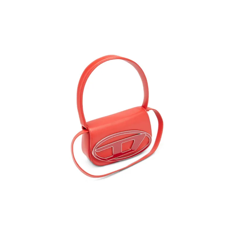 DIESEL Cow Leather 1DR Bag Crossbody Bag Shoulder Bag Women's Red-1