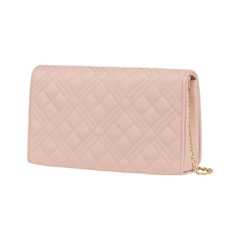 LOVE MOSCHINO Polyurethane Shoulder Bag, Crossbody Bag Women's Pink-1