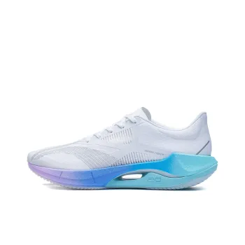 LiNing Super Light 20 Cushioning Breathable Lightweight Low Top Running Shoes Men's Gray Blue Purple