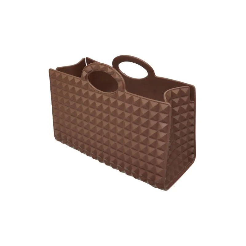 Valentino Rubber Tote Bag, Shopping Bag, Shoulder Bag, Handbag Women's Caramel-4