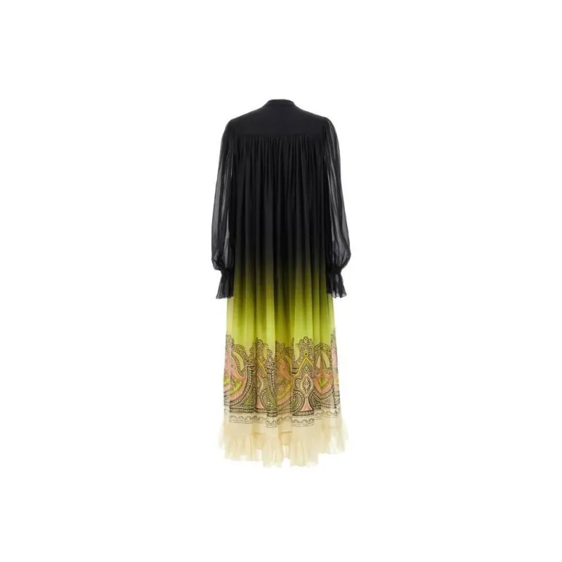 ETRO Gradient Effect V Neck Dress-1