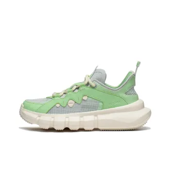 LiNing Essence Essence Anti Slip Wear Resistant Low Top Sports Casual Shoes Women's Green Gray