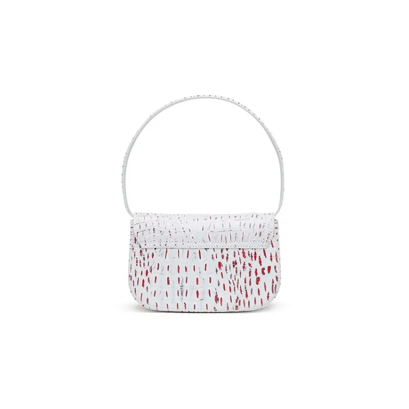 DIESEL Cow Leather 1DR Bag Crossbody Bag Shoulder Bag Women's White-3
