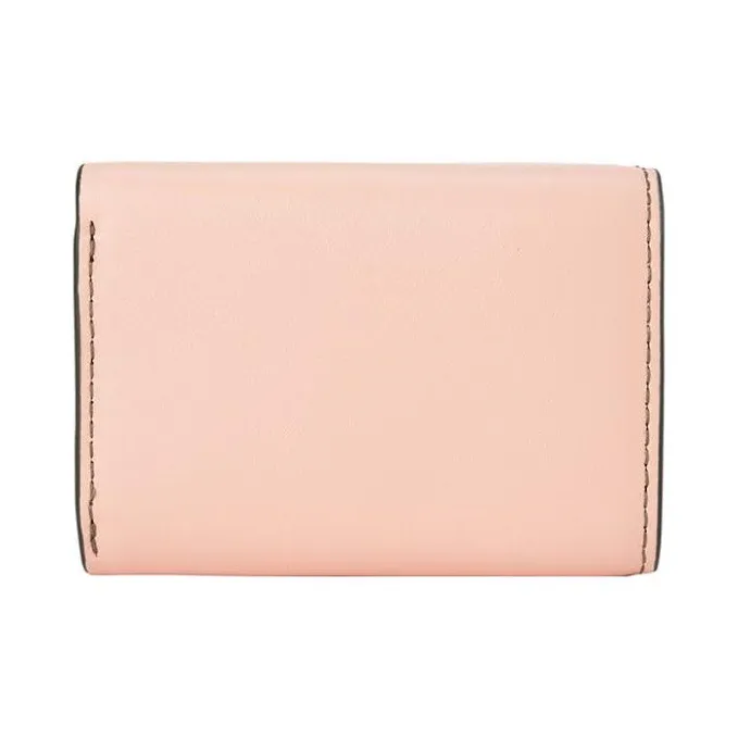 Furla Primula Grained Cow Leather Card Holder Wallet Women's Light Pink-2