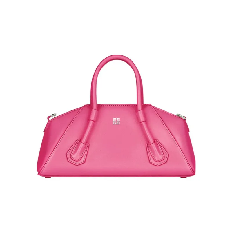 GIVENCHY Antigona Calfskin Shoulder Bag Crossbody Bag Handbag Mini Women's Neon Pink-3