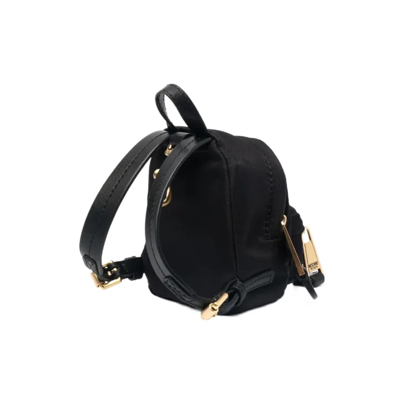 MOSCHINO Nylon Chain Bag Shoulder Bag Mini Women's Black-3