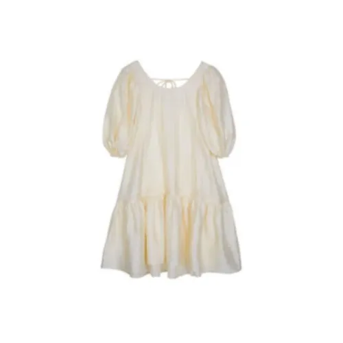 HOWL STUDIO Short-Sleeved Dresses Women's Off White