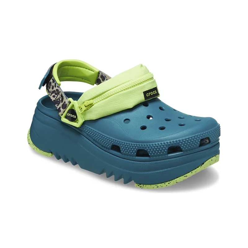 Crocs Hiker Xscape Animal Print Clog 'Teal Green'-2