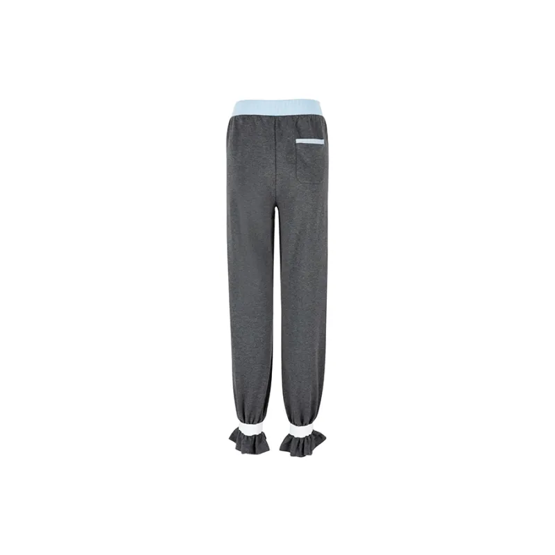 Sumday Athletics Knitted Sweatpants Women's Light Gray-1