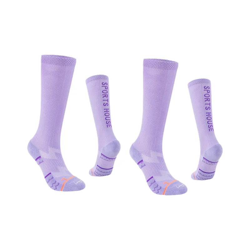 SPORT'S HOUSE Sports Socks Multicolor Nylon Cotton Women's 2 Pack-5