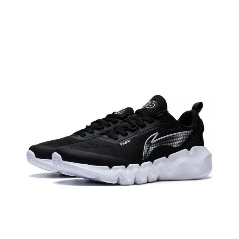 LiNing LN Fle Anti Slip Wear Resistant Low Top Sports Casual Shoes Men's Black-2