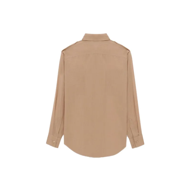 SAINT LAURENT Buttoned Long Sleeved Shirt-1