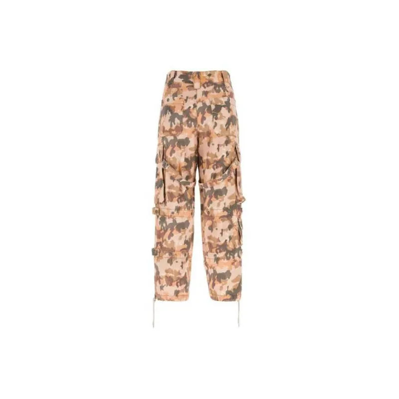 ISABEL MARANT Elore Abstract print Cotton Trousers-7